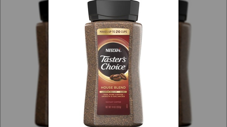 A package of Nescafe instant coffee