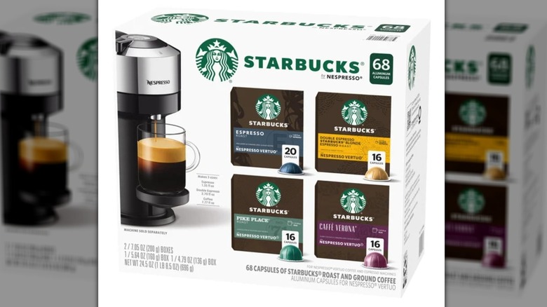 A box of Starbucks by Nespresso pods