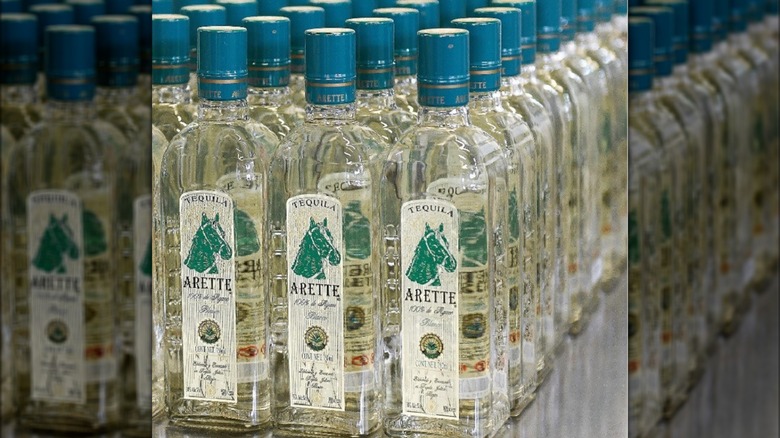 Bottles of Arette tequila