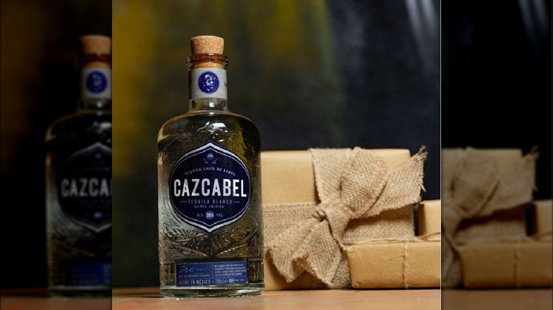 Bottle of Cazcabel tequila