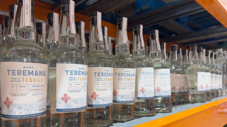 Bottles of Teremana tequila