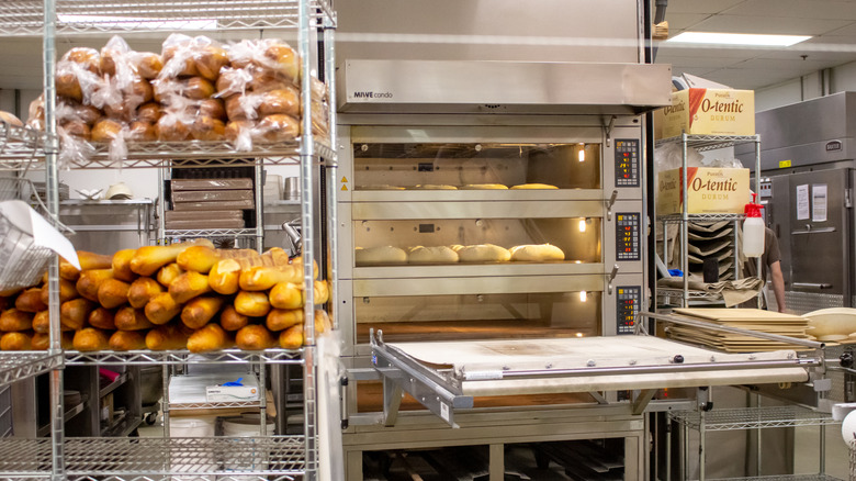 Bakery with oven and bread