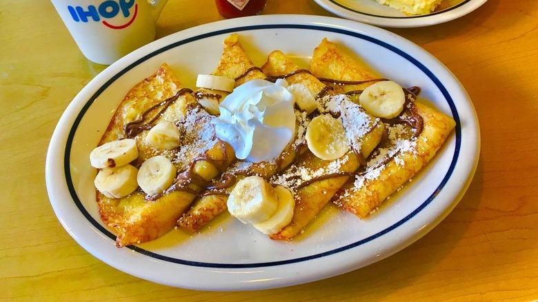 Banana Nutella Crepes at IHOP