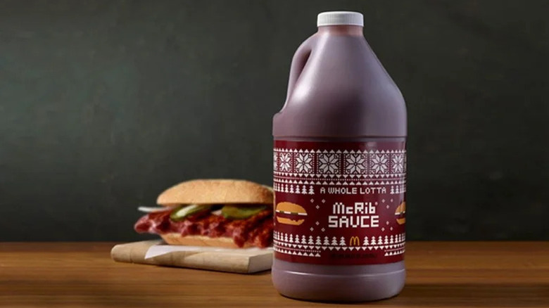 A bottle of McRib sauce