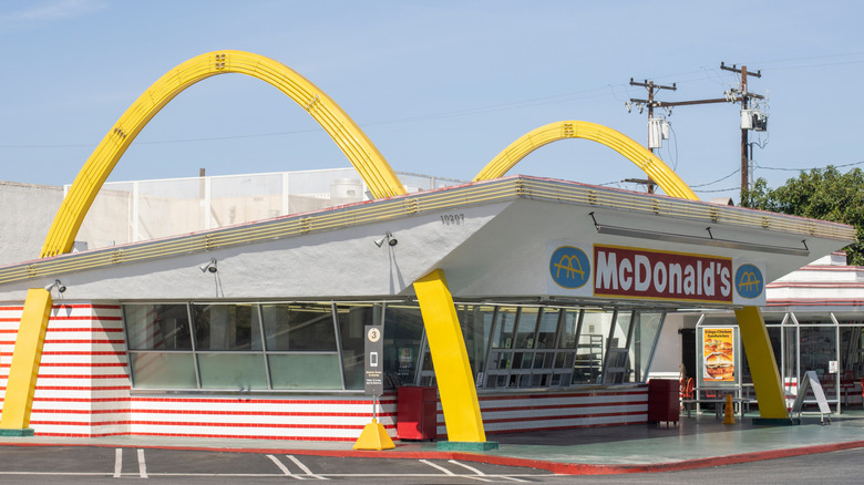 A vintage McDonald's restaurant