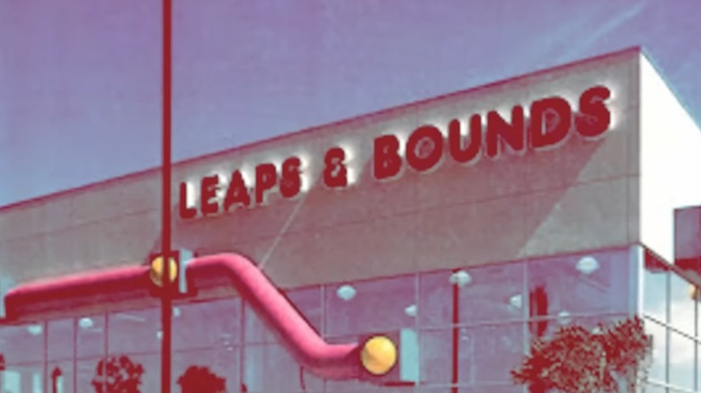 Storefront and sign for Leaps & Bounds