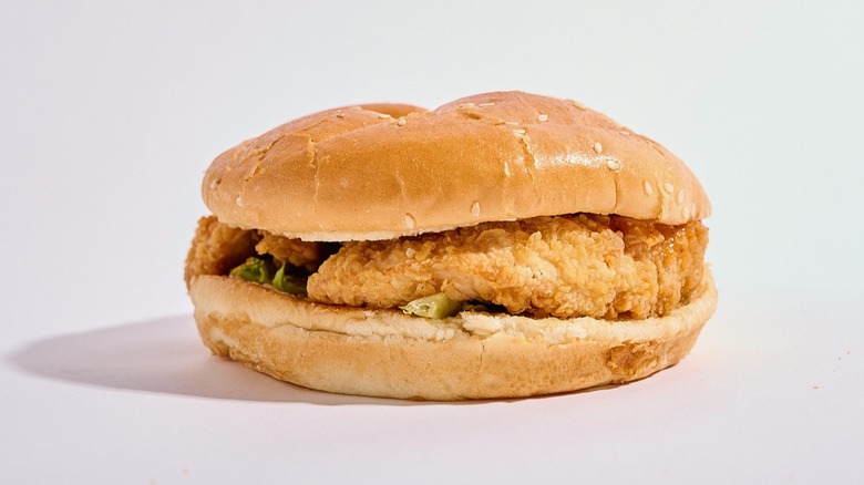 A Raising Cane's chicken sandwich