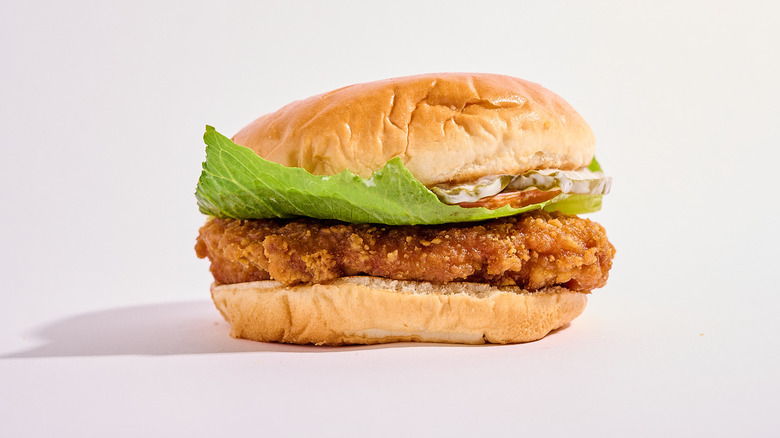 A Wendy's chicken sandwich