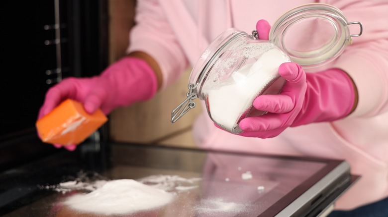 Cleaning with baking soda