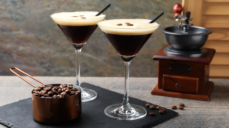 Two espresso martinis