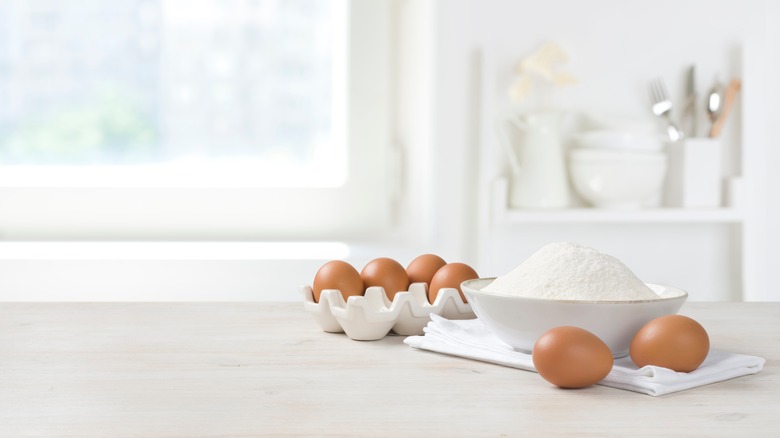 eggs on countertop