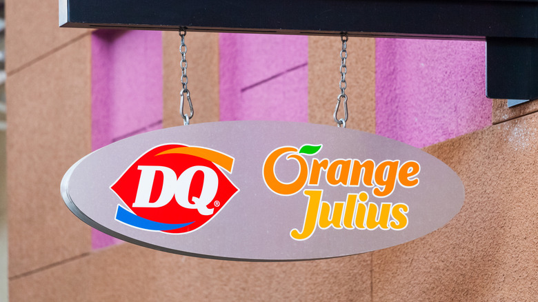 Orange Julius and Dairy Queen co-branded sign