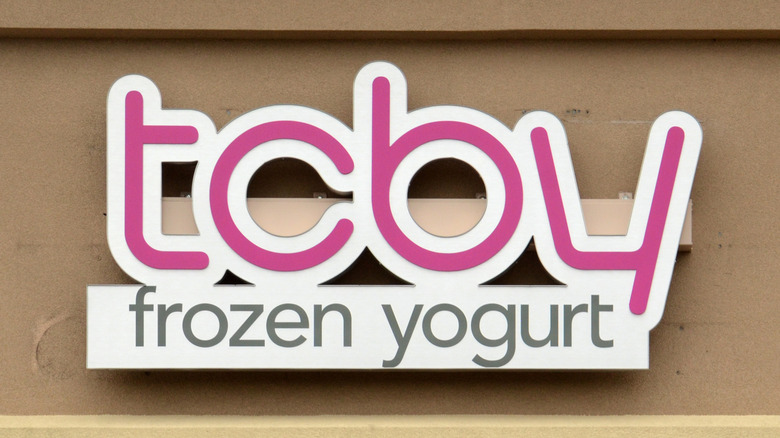 TCBY sign and logo