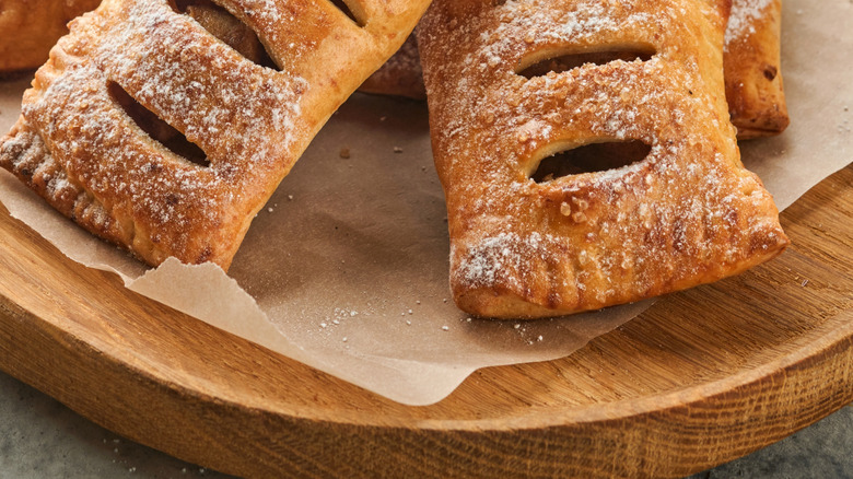 A plate of baked pies