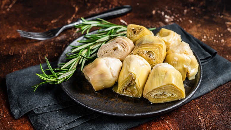 artichokes and rosemary