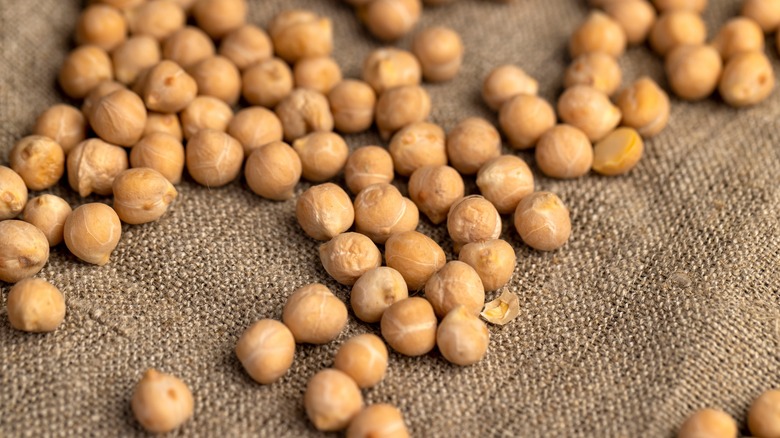 a bunch of chickpeas