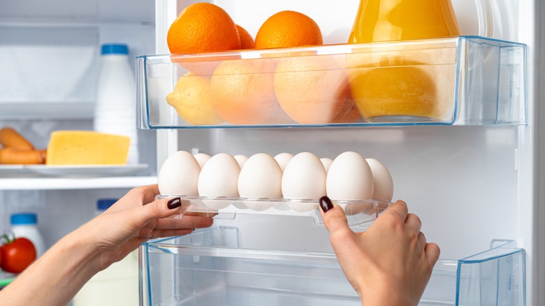 Eggs in the fridge