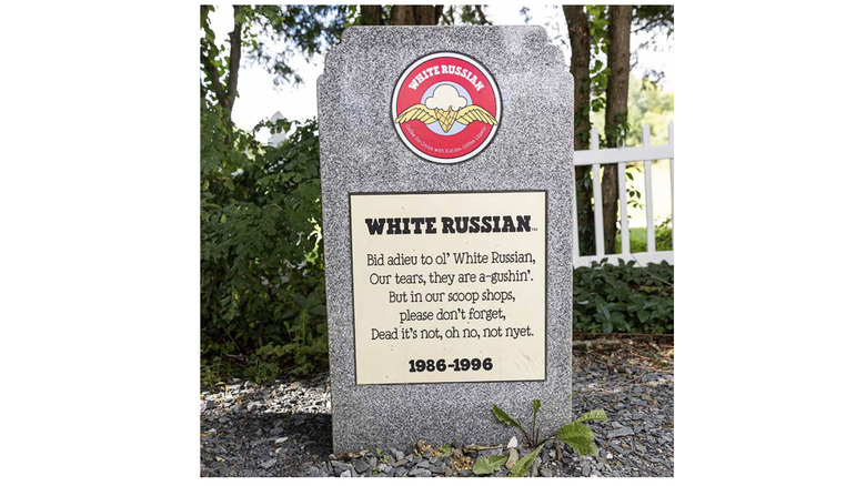 White Russian headstone