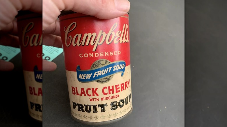 Campbell's Black Cherry soup can