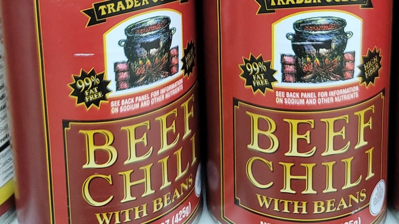 cans of beef chili