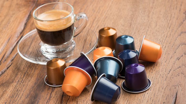 Coffee with Nespresso pods