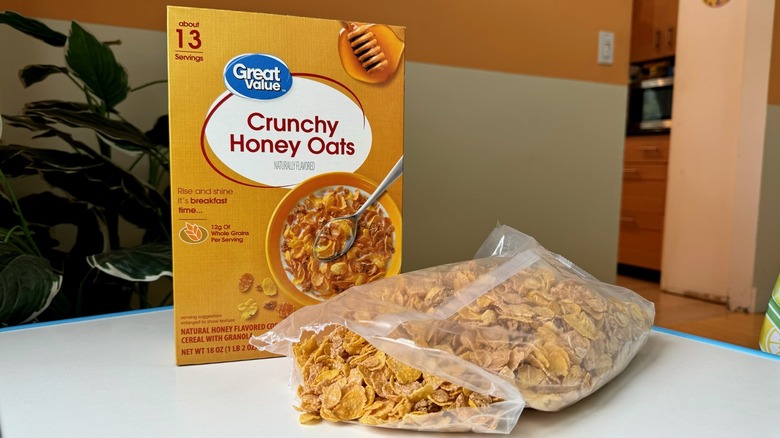 Great Value Crunchy Honey Oats cereal