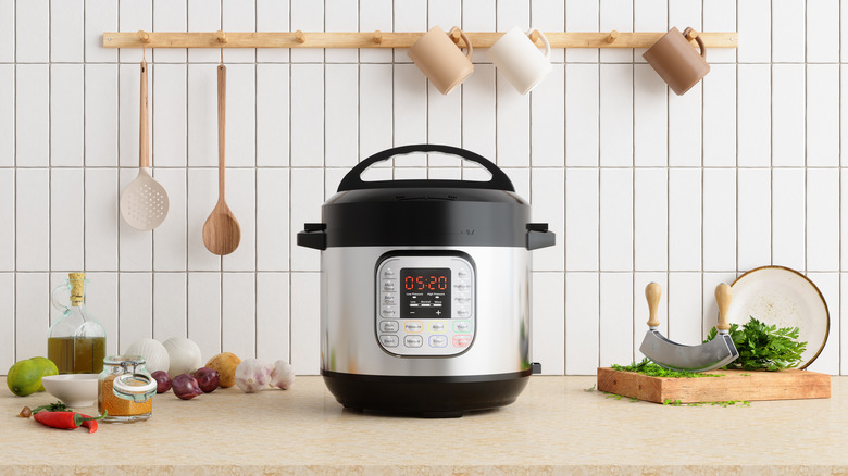 An Instant Pot on the counter