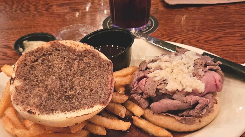 Beef on Weck pub sandwich