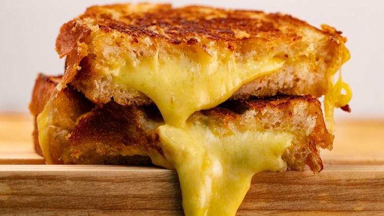 Close up of grilled cheese