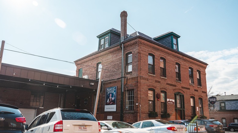 The exterior of the Sam Adams Boston Brewery