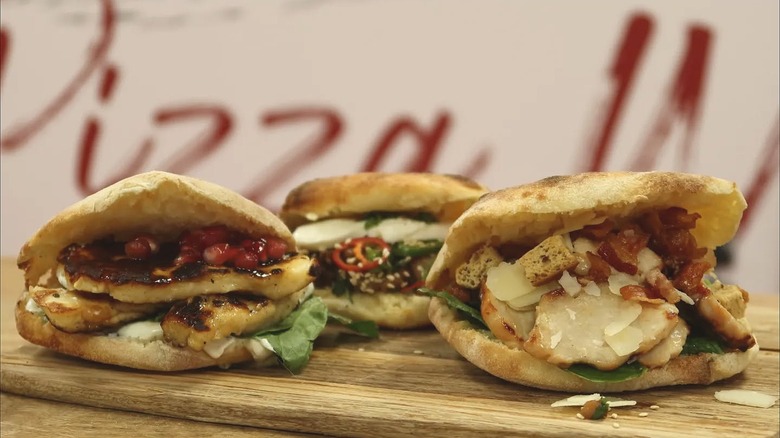 Puccia bread sandwiches from restaurant