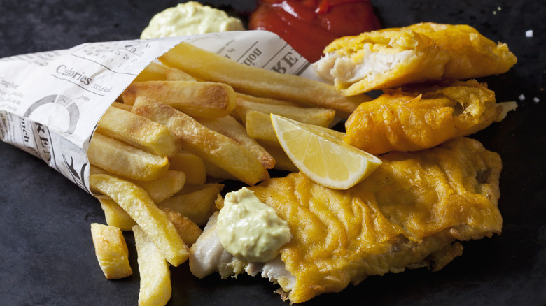 fish and chips in a bag