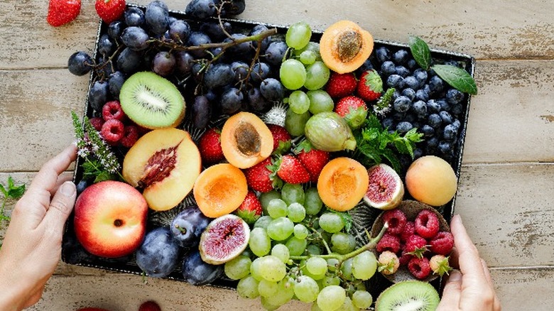 Tray of fruit