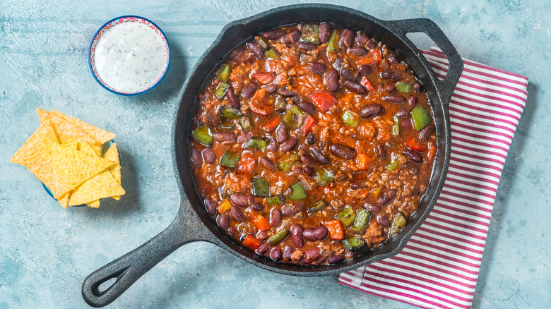 fresh homemade chili