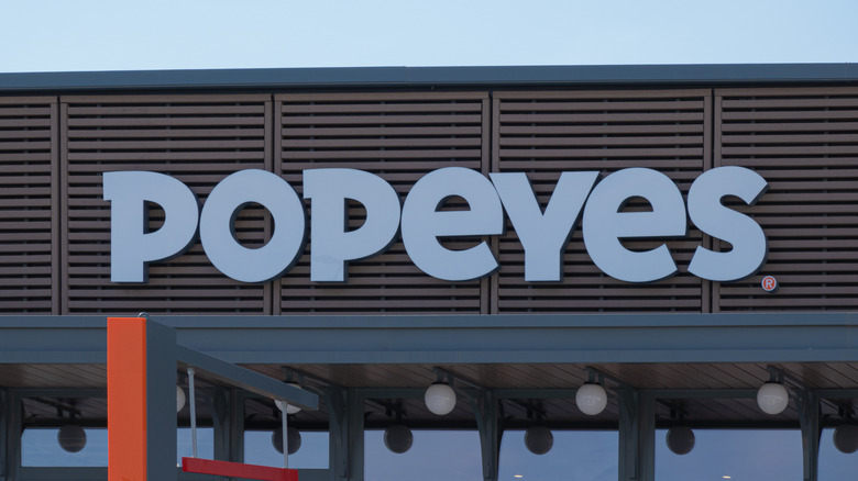 The Popeye's signage