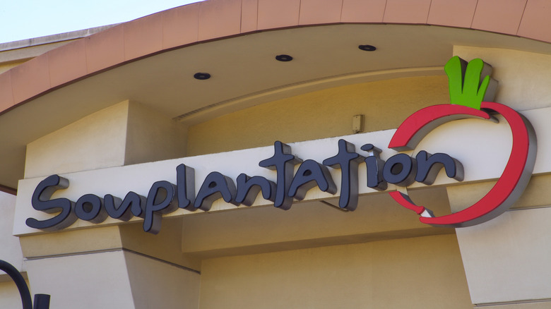 The Souplantation sign