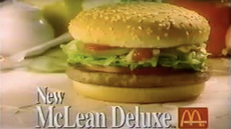 Snapshot of the McLean Deluxe from old McDonald's commercial