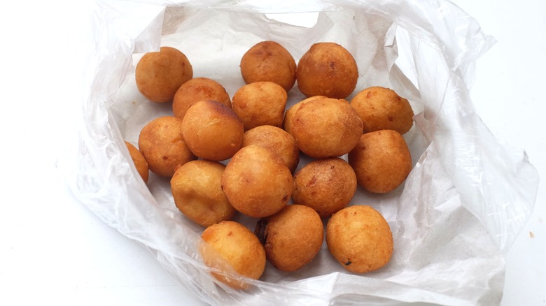 deep fried sweet potato balls