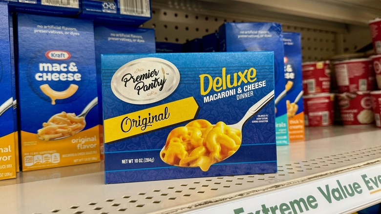 Premier Pantry Deluxe macaroni & cheese box