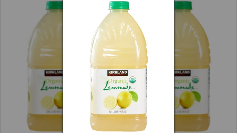 Kirkland organic lemonade bottle