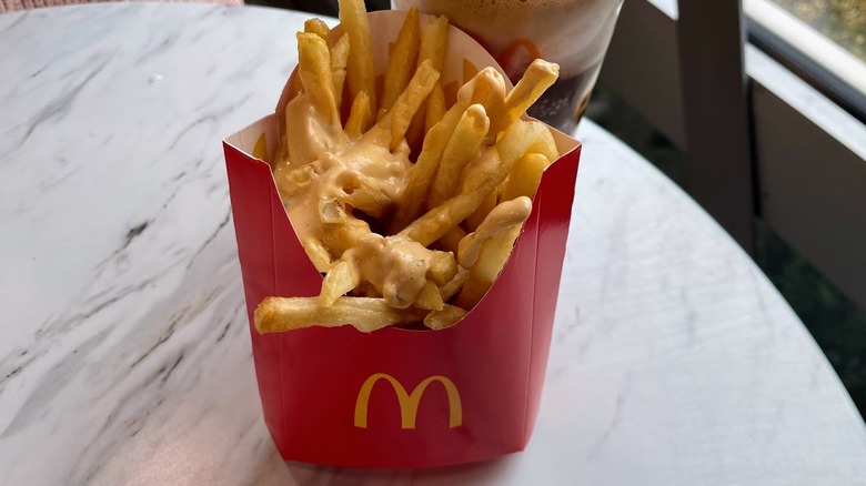 Fries topped with Big Mac sauce