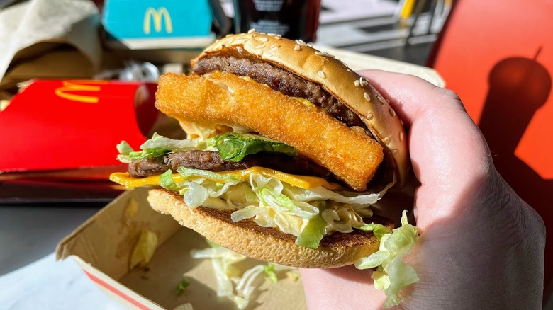 A Big Mac with a Filet-O-Fish patty