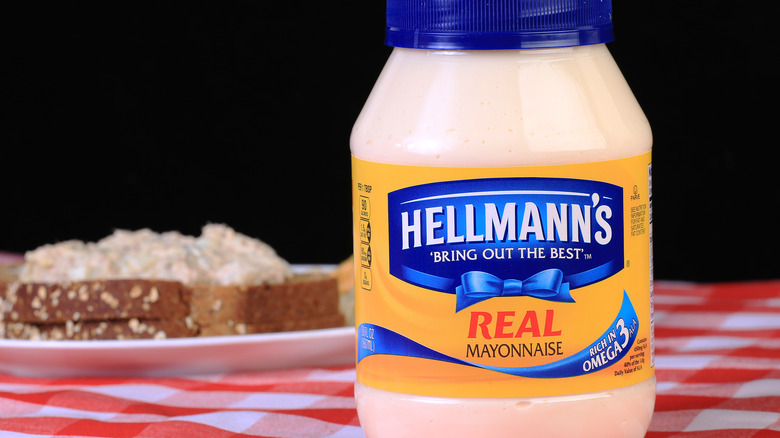 Jar of Hellmann's mayo