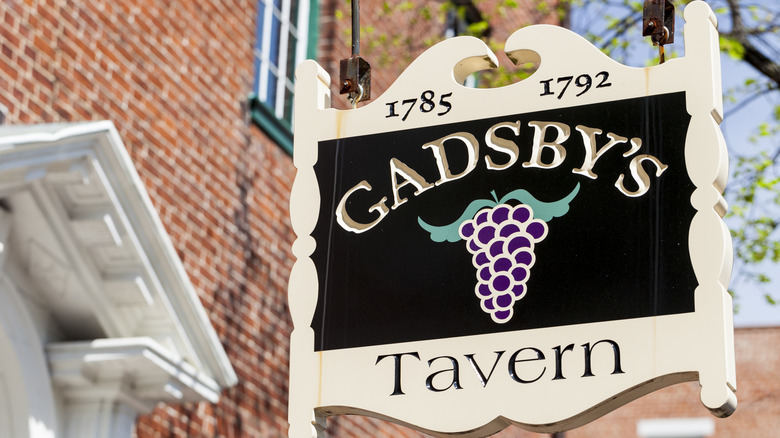 Gadsby's Tavern sign