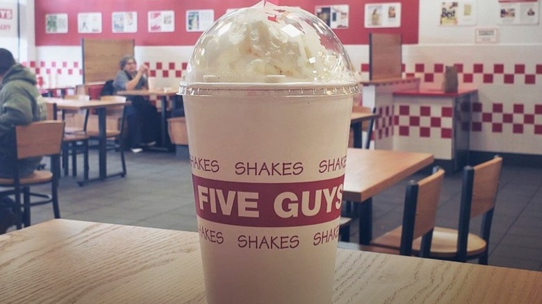 A milkshake at Five Guys