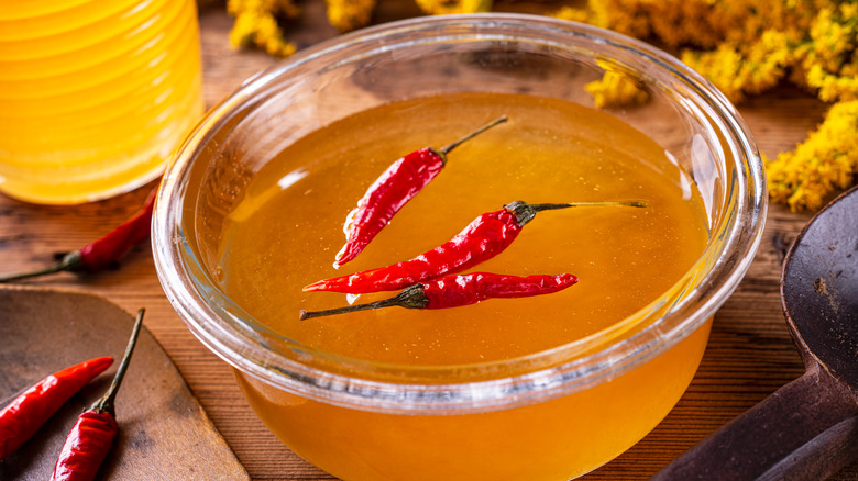 honey with chilies