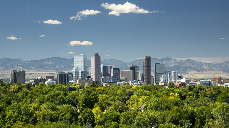 skyline in Denver