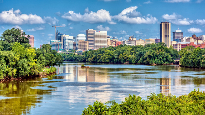 View of Richmond from river