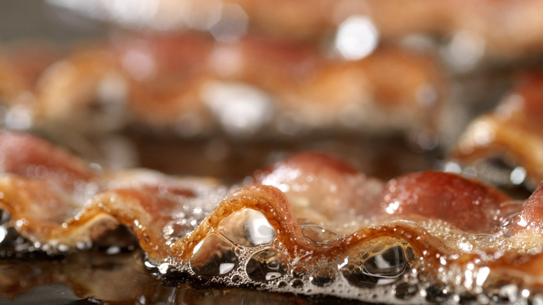 Close up of bacon