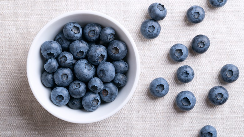 Blueberries in a bowl